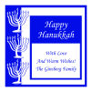 Hanukkah Casual Big Square Bar Mitzvah Label