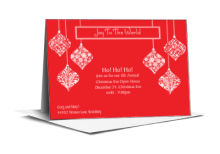 Deck The Halls Invitation Card