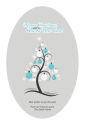 Abstract Christmas Tree Vertical Oval Label