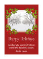 Holly Jolly Vertical Rectangle Label