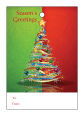 Two Tone Christmas Tree Vertical Rectangle To From Hang Tag