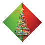 Two Tone Christmas Tree Diamond Label