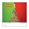 Two Tone Christmas Tree Small Square To From Hang Tag