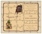 Sepia Large Invite Christmas Puzzle