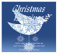 Big Square Hanging Dove Christmas Labels
