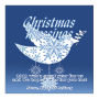 Small Square Hanging Dove Christmas Labels