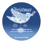 Circle Hanging Dove Christmas Labels