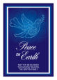 Vertical Rectangle Peace Dove Christmas Labels