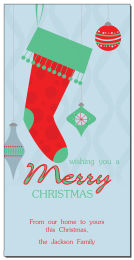 Large Hanging Stocking Holiday Card w-Envelope 4