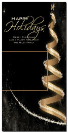Gold Ribbon Christmas Tree Card 4