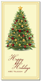 Fully Decorated Christmas Tree Card w-Envelope 4