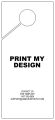 Print My Design Wedding Door Hanger 4x9