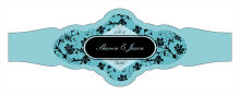 Floral Cigarband Fancy 3.27x1.16