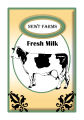 Cow Patch Large Rectangle Food & Craft Label