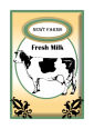 Cow Patch Small Rectangle Food & Craft Label