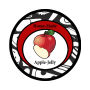 Stained Glass Circle Food & Craft Label