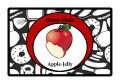 Stained Glass Large Horizontal Rectangle Food & Craft Label