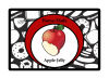 Stained Glass Small Horizontal Rectangle Food & Craft Label