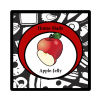 Stained Glass Square Food & Craft Label