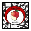 Stained Glass Large Square Food & Craft Label