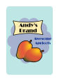 Your Brand Apricot Small Rectangle Food & Craft Label