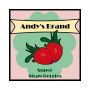 Your Brand Strawberry Square Food & Craft Label