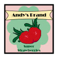 Your Brand Strawberry Large Square Food & Craft Label