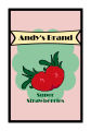 Your Brand Strawberry Large Rectangle Food & Craft Label