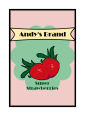 Your Brand Strawberry Small Rectangle Food & Craft Label