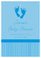 Footprints Baby Rectangle Favor Tag