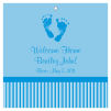 Footprints Baby Square Favor Tag