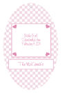 Little Love Baby Vertical Oval Favor Tag
