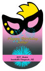 Mask Rectangle Wine Label 2.75x4.5