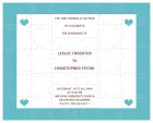 Mini hearts Large Invite Wedding Puzzle
