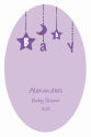 Mobile Baby Vertical Oval Baby Labels