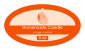 Orange Candle Hang Tag Small Oval