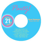 CD Party Birthday Labels