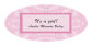 Babe Baby Oval Favor Tag
