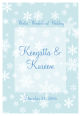Winter Wonderland Rectangle Wedding Label