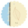 Restful Scalloped Bath Body Favor Tags