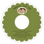 Ribbon CD Wedding Label
