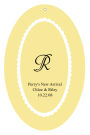 Ruffles Baby Vertical Oval Favor Tag