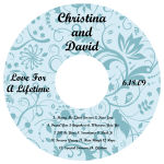 Serenity CD Wedding Label