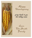 Happy Thanksgiving Rectangle Lables 3.25x4
