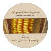 Happy Thanksgiving Circle Coaster 3.5x3.5