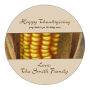 Happy Thanksgiving Circle Labels 2x2