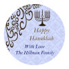 Hanukkah Big Circle Bar Mitzvah Coaster