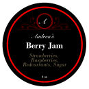 Berry Jam Wide Mouth Ball Jar Topper Insert