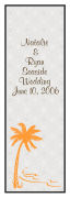 Tropic getaway Large Vertical Rectangle Wedding Label 2x6.25