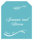 Wave Wine Wedding Labels